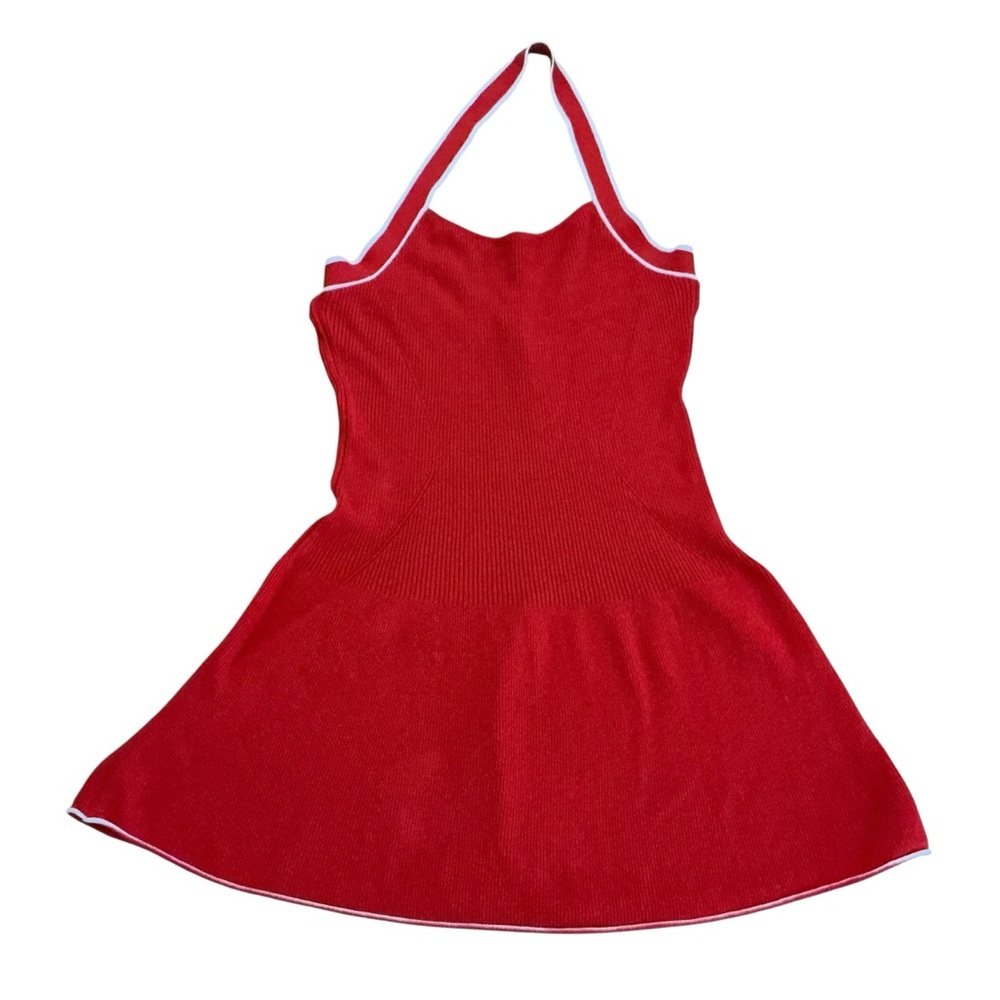Daily practice by Anthropologie full speed halter mini dress bright red size XL - Picture 7 of 9